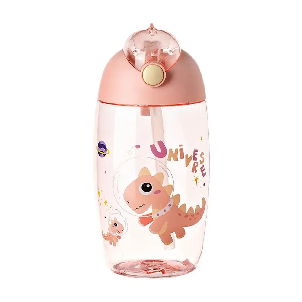 500ML Cartoon Dinosaur Water Bottle – Leakproof Sippy Cup for Kids