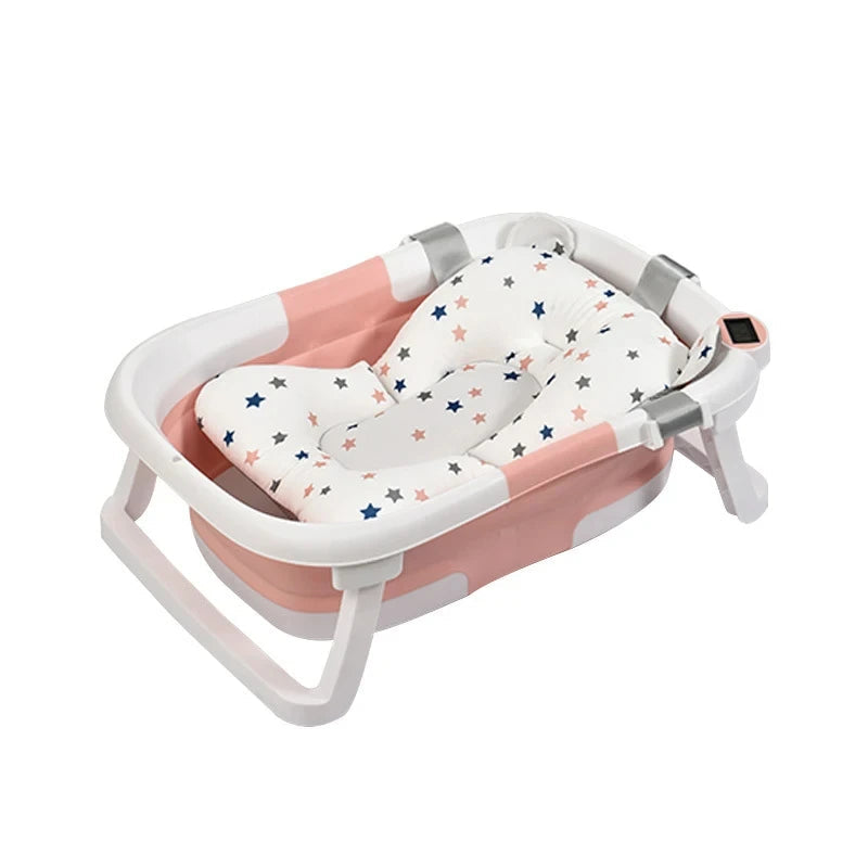 Silicone Baby Bath Bucket with Temperature Sensor