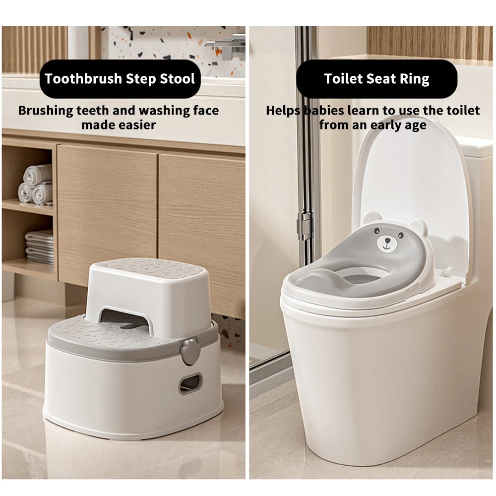 3-in-1 potty training seat features and modes diagram