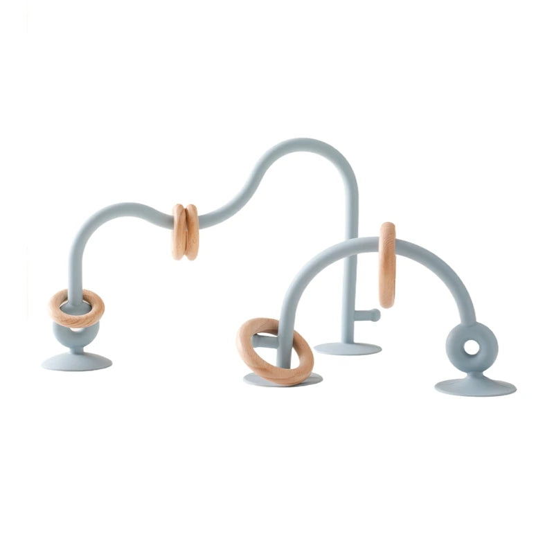 BPA-free silicone baby toy for motor skill development