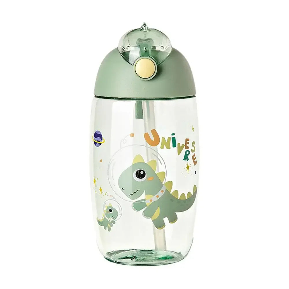 500ML Cartoon Dinosaur Water Bottle – Leakproof Sippy Cup for Kids