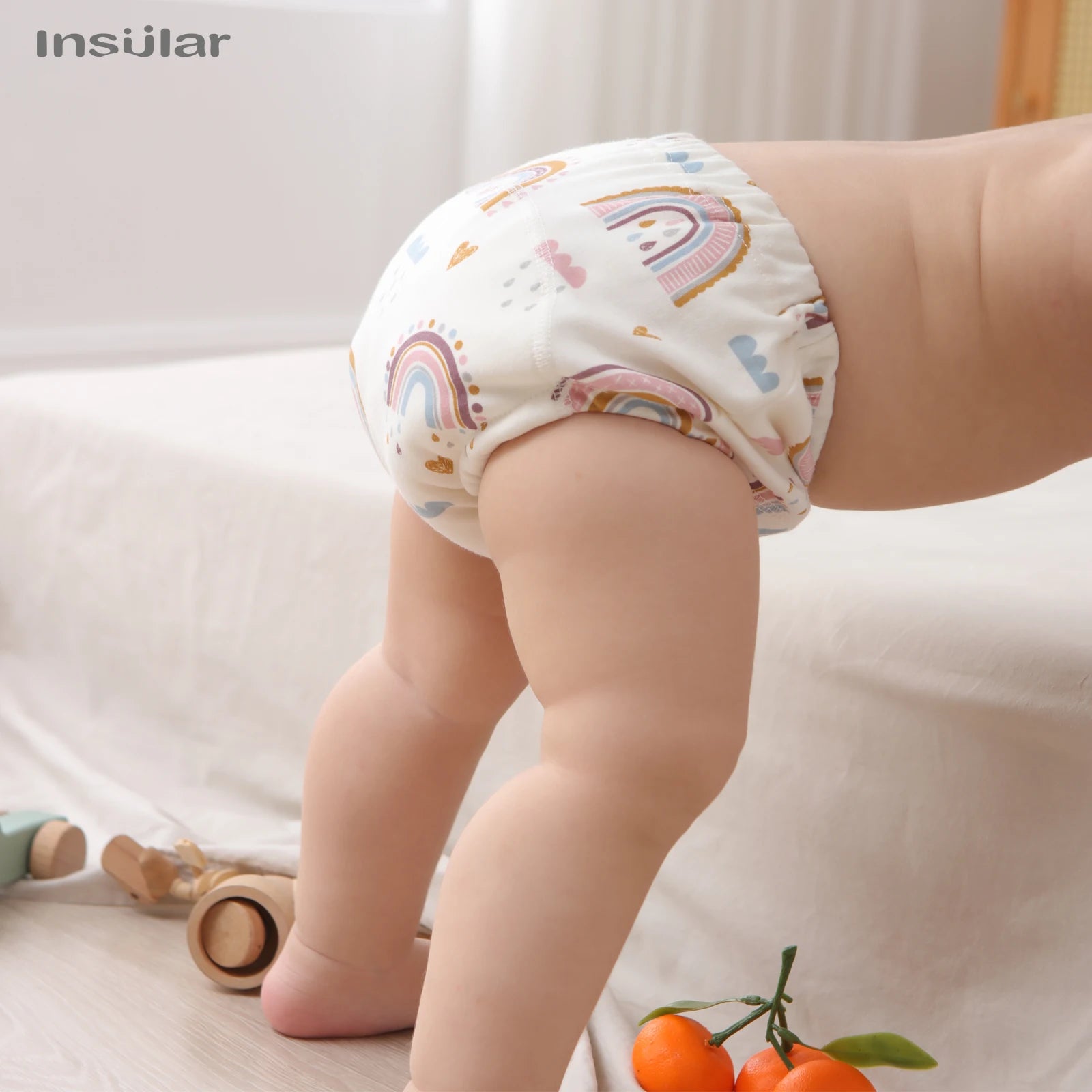 3pcs Baby Cotton Reusable Training Pants