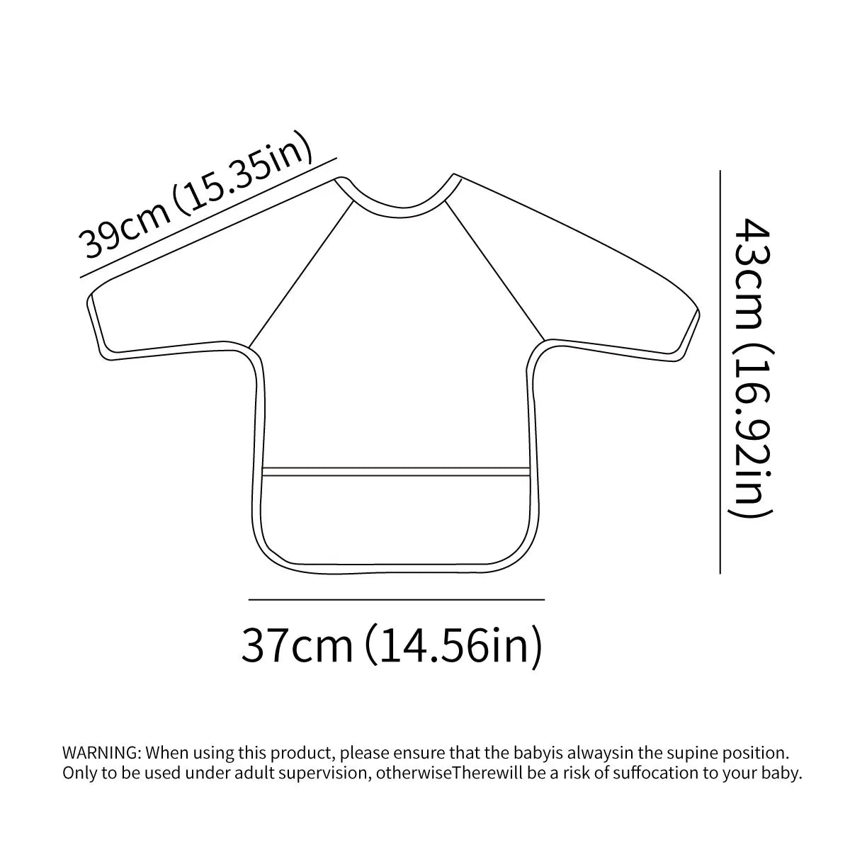 Waterproof Long Sleeve Feeding Bib