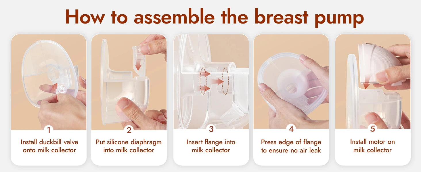 Hands-Free Electric Wearable Breast Pump