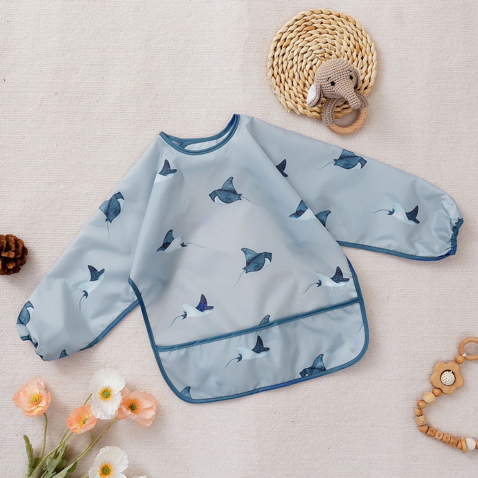 Waterproof Long Sleeve Feeding Bib