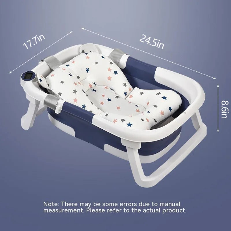 Silicone Baby Bath Bucket with Temperature Sensor