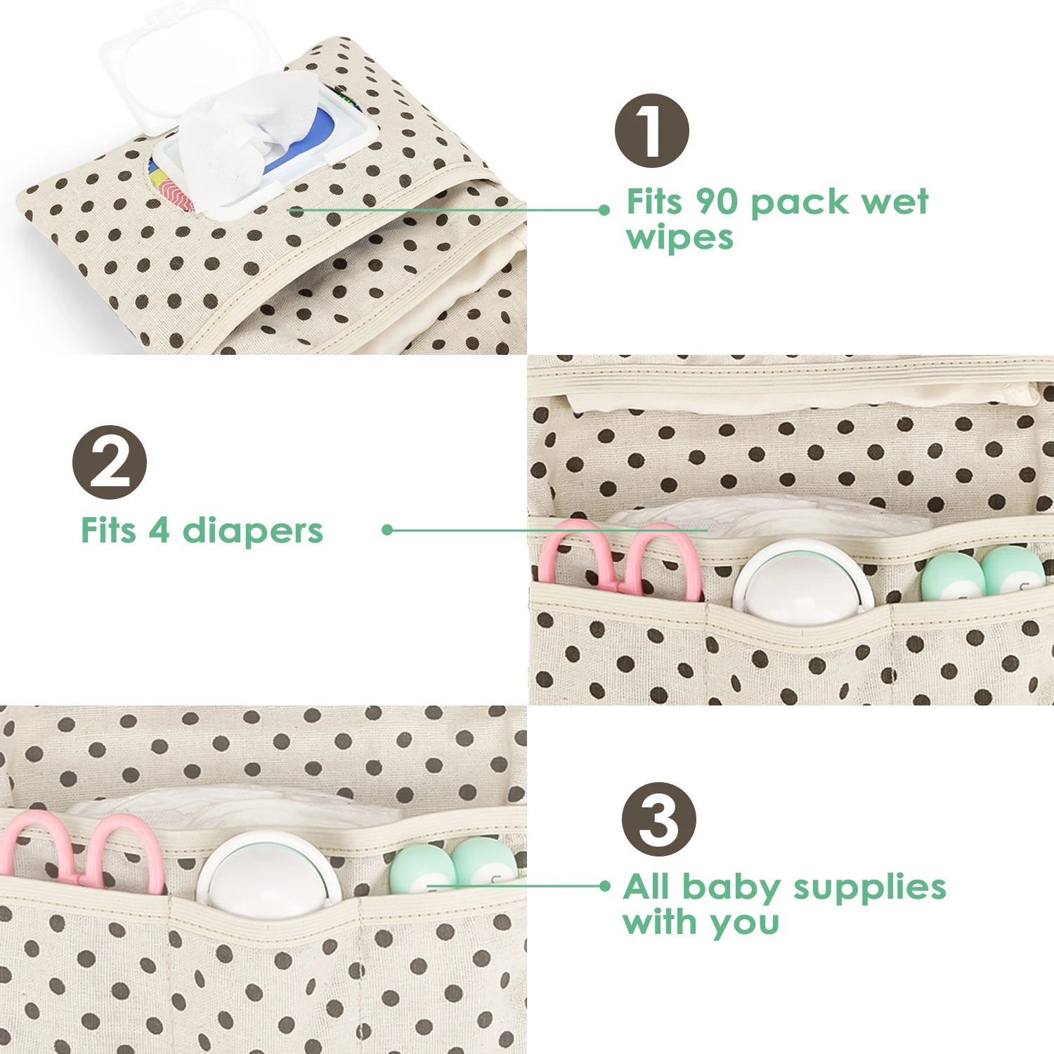 Portable Baby Organiser Bag