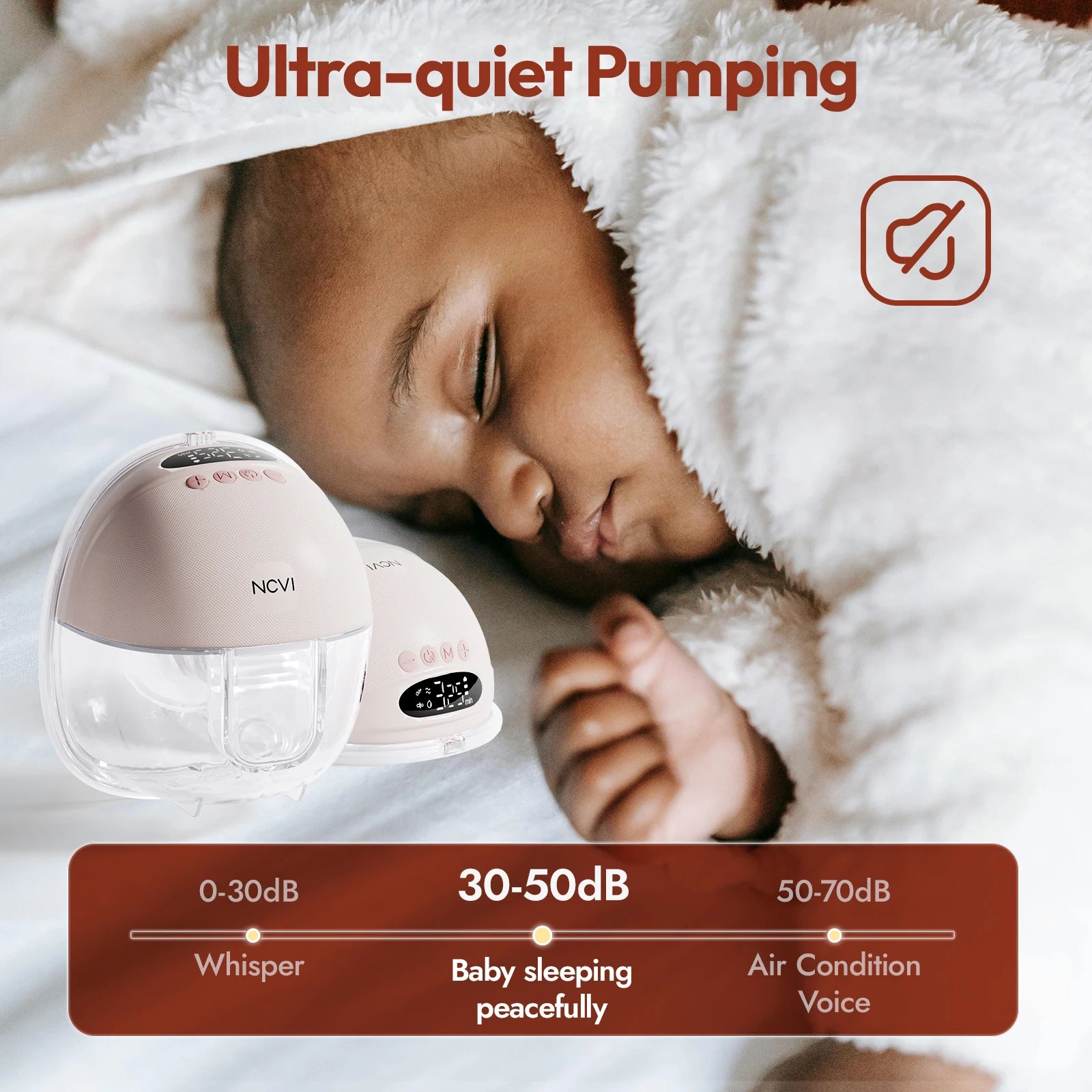 Hands-Free Electric Wearable Breast Pump