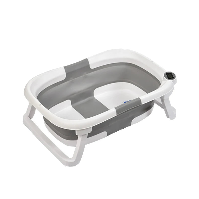 Silicone Baby Bath Bucket with Temperature Sensor