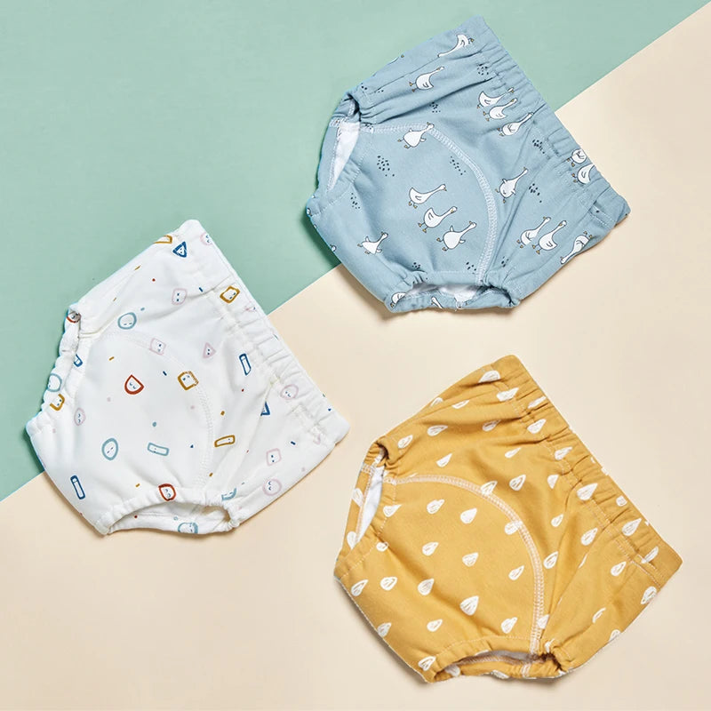 3pcs Baby Cotton Reusable Training Pants